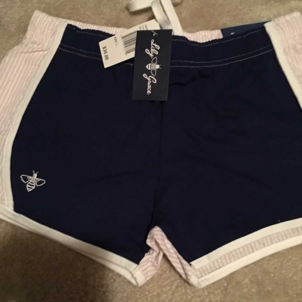 COPY - So Large Lily Grace lounge shorts seersuck…